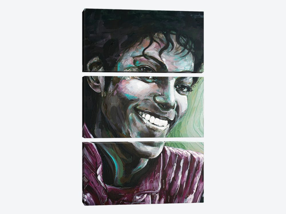 Michael Jackson by Jos Hoppenbrouwers 3-piece Canvas Art Print
