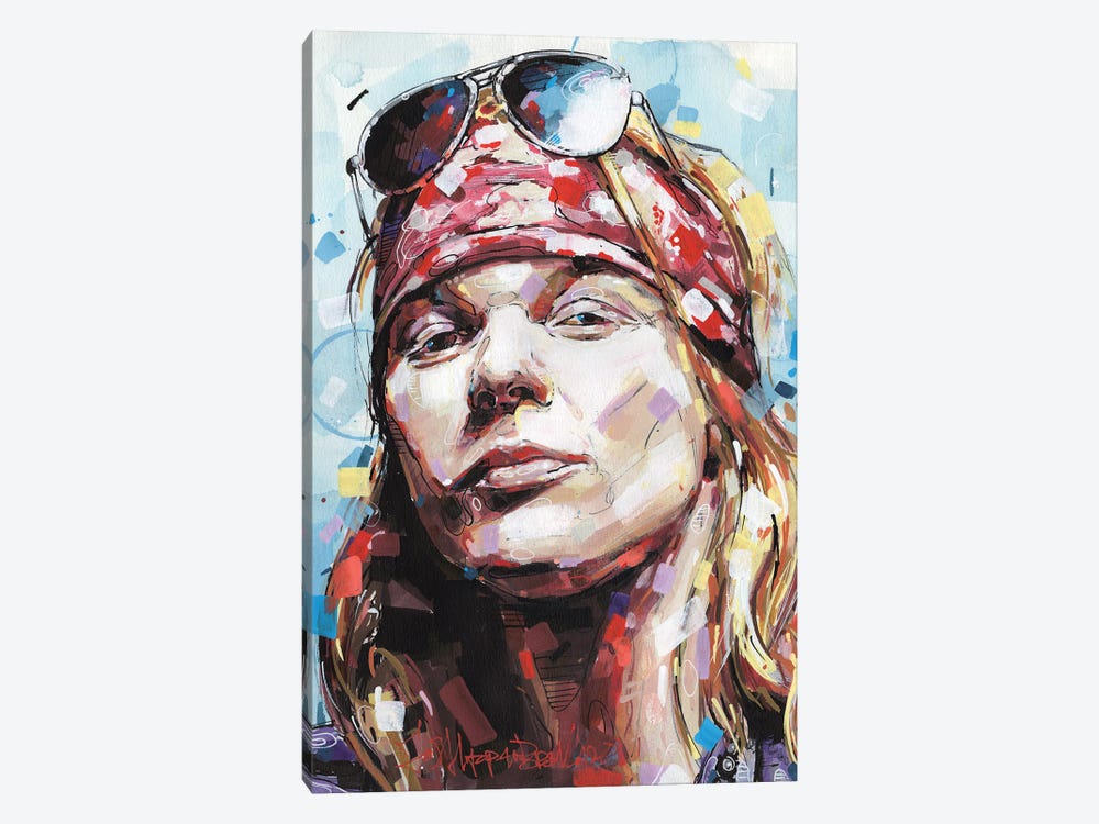 Axl Rose by Jos Hoppenbrouwers 1-piece Canvas Print
