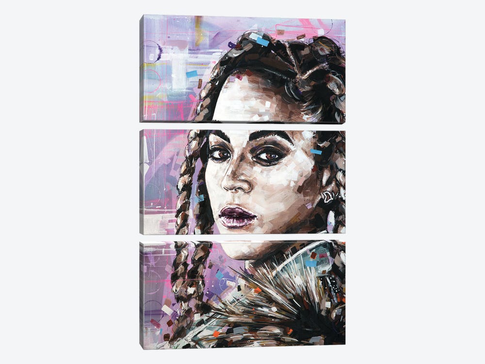 Beyonce by Jos Hoppenbrouwers 3-piece Canvas Artwork