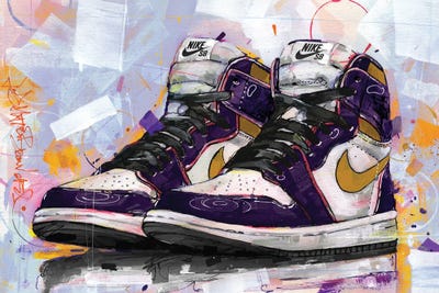 Nike SB Dunk La To Chicago Canv - Canvas Wall Art | Jos Hoppenbrouwers