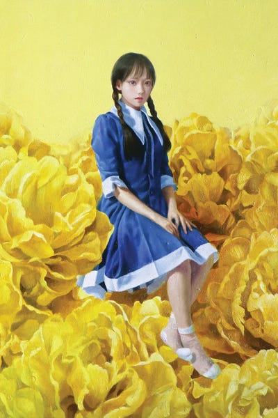Hyperreal Portraits: Flower Fields In Springtime by Takahiro Hirabayashi