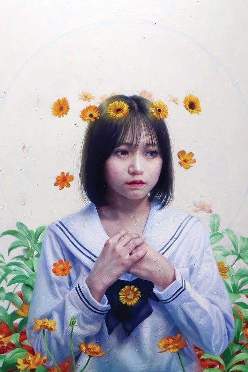 The World As Seen Sometime Beyond The Flower Ring by Takahiro Hirabayashi wall art