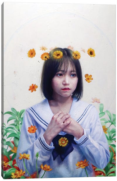 The World As Seen Sometime Beyond The Flower Ring Canvas Art Print - Takahiro Hirabayashi