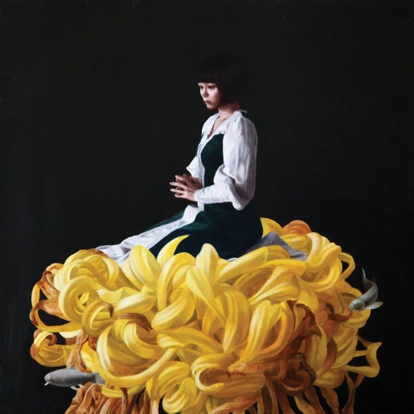 Self-Aware Portraits: The Maiden On The Chrysanthemum by Takahiro Hirabayashi