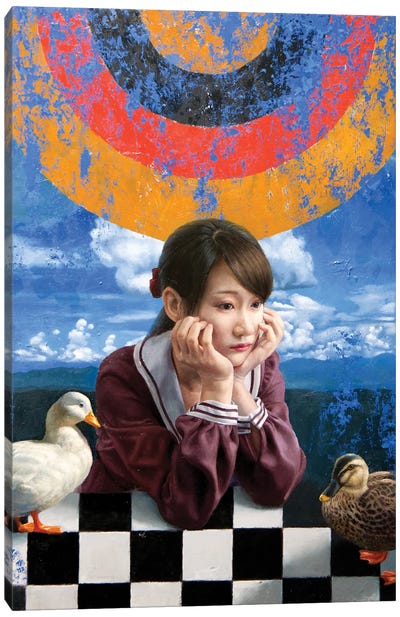 The Protection Against Birds Canvas Art Print - Takahiro Hirabayashi