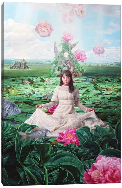 The Purified World Spreads Silently Canvas Art Print - Takahiro Hirabayashi