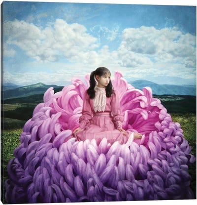 Awakening A New World (Nurtured By The Clear Wind) Canvas Art Print - Chrysanthemum Art