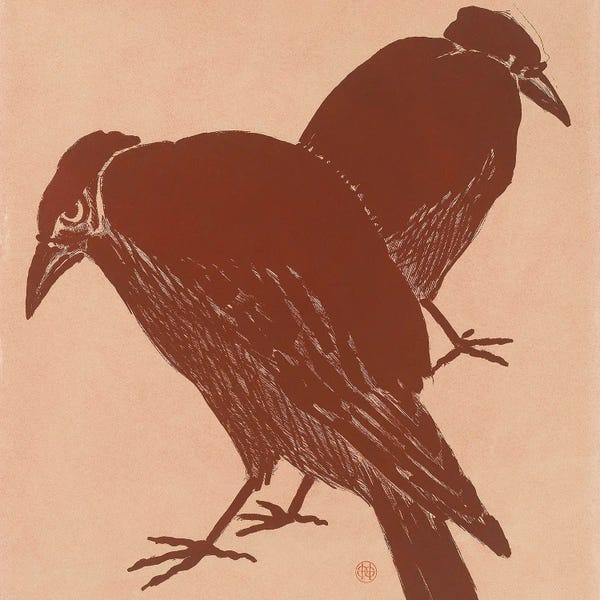 Crows: Two Crows, 1872-1897 by Henri Charles Guérard
