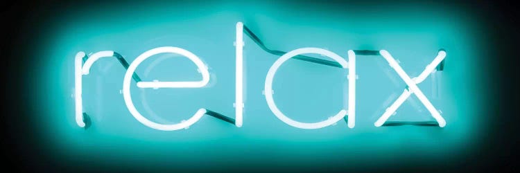 Neon Relax Aqua On Black