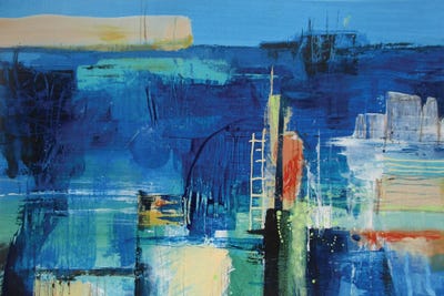 Harbour Wall by Heidi Clawson canvas print