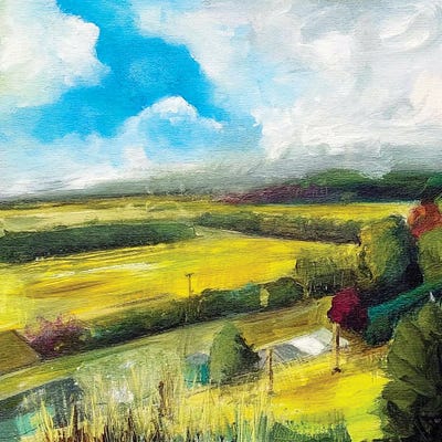 Early Autumn Fields by Heidi Clawson canvas print