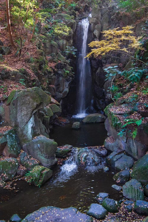 Waterfall in the gardens of the Narita Temple