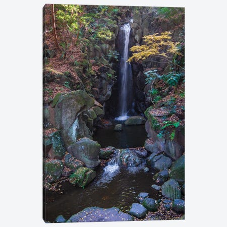 Waterfall in the gardens of the Narita Temple Canvas Print #HDD18} by Sheila Haddad Canvas Art