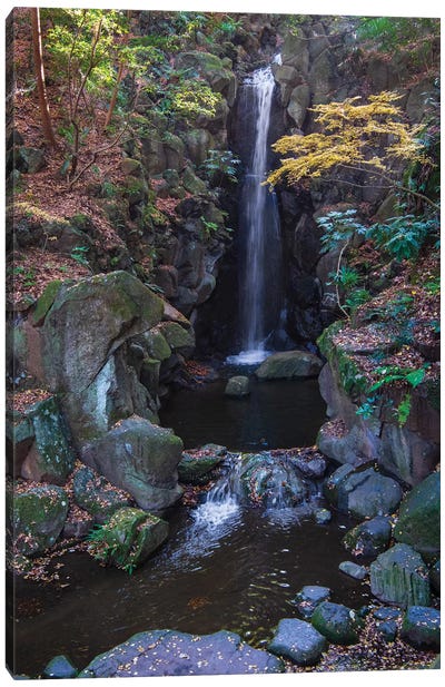Waterfall in the gardens of the Narita Temple Canvas Art Print
