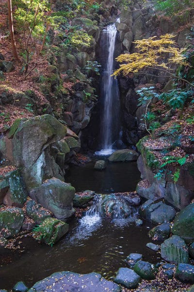 Sheila Haddad: Waterfall in the gardens of the Narita Temple by Sheila Haddad