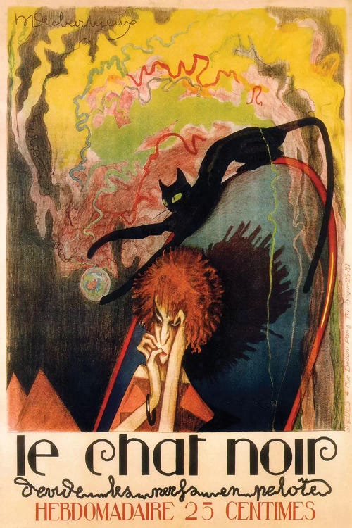 Le Chat Noir Hebdomadaire, 1922 by Henri Desbarbieux wall art