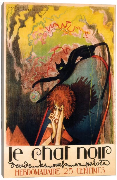 Le Chat Noir Hebdomadaire, 1922 Canvas Art Print