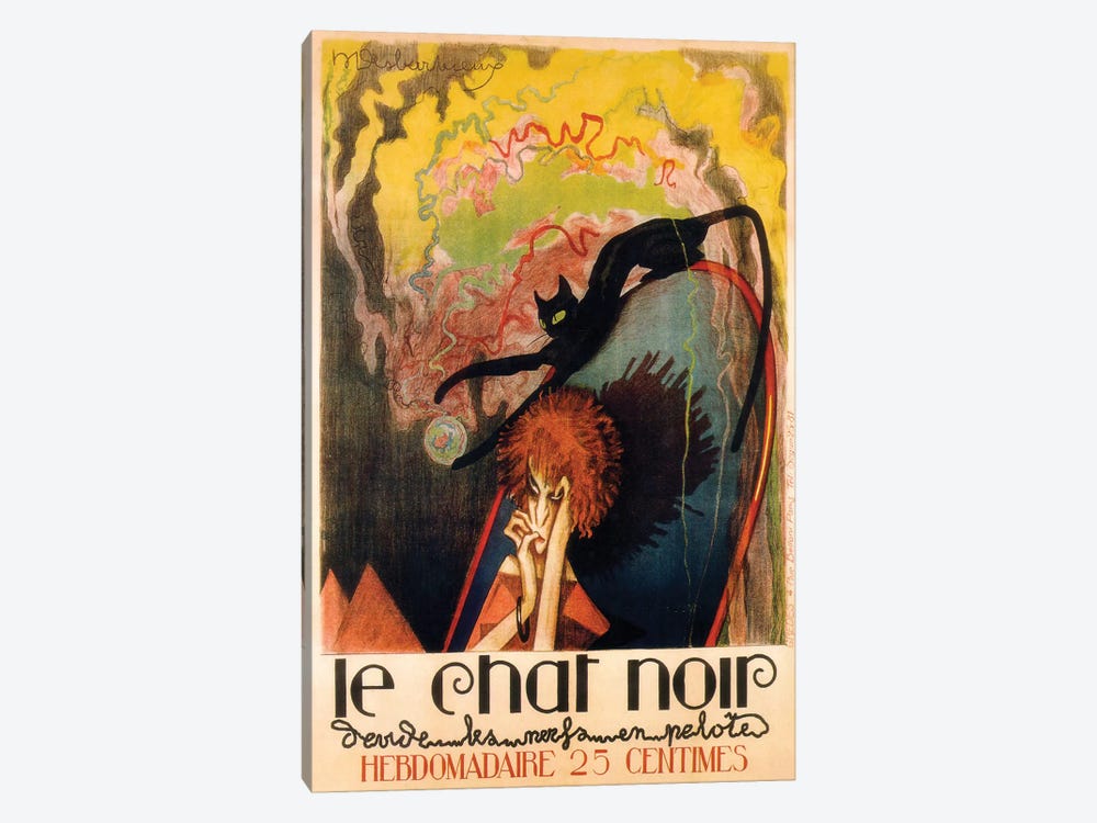 Le Chat Noir Hebdomadaire, 1922 by Henri Desbarbieux 1-piece Canvas Art Print