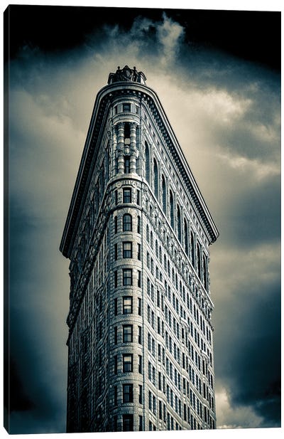 Flatiron Building Duo-Tone II New York Canvas Art Print - Stephen Hodgetts
