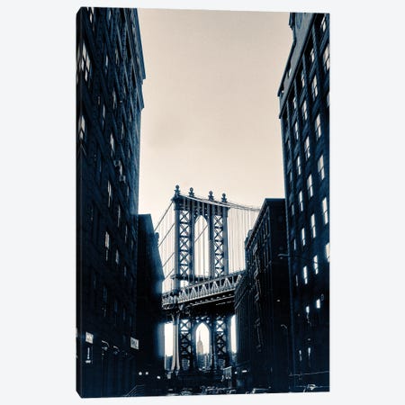 Brooklyn Bridge From Fulton NY Canvas Print #HDG104} by Stephen Hodgetts Canvas Print