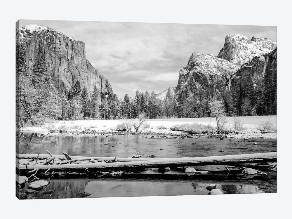 Yosemite Valley Winter View by Stephen Hodgetts 1-piece Canvas Wall Art