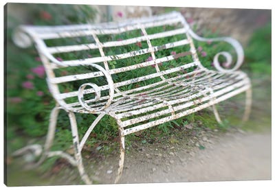 French Bench Canvas Art Print