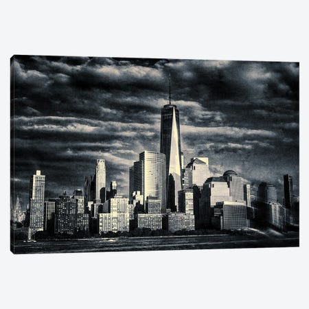 Manhattan Skyline Canvas Print #HDG13} by Stephen Hodgetts Canvas Art Print