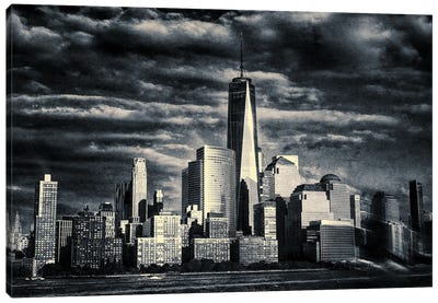 Manhattan Skyline Canvas Art Print - Stephen Hodgetts