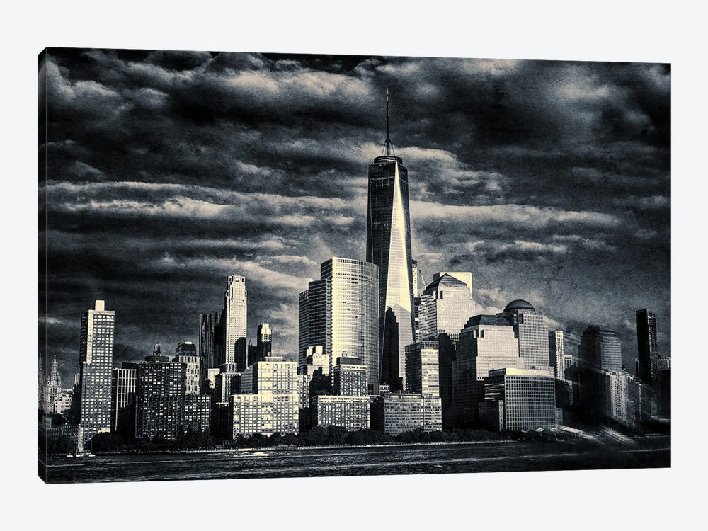 Manhattan Skyline by Stephen Hodgetts 1-piece Canvas Art Print