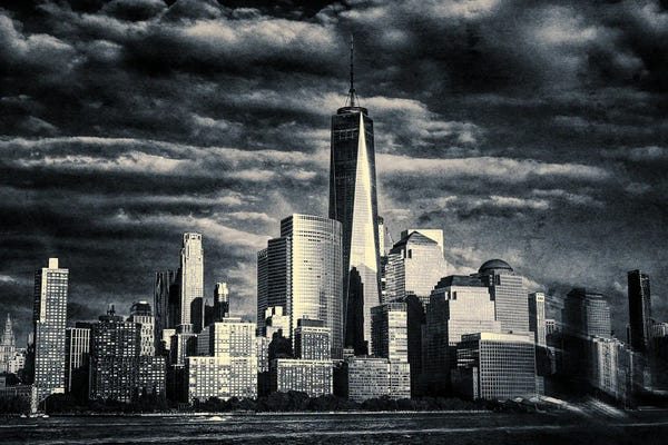 New York City Skylines: Manhattan Skyline by Stephen Hodgetts