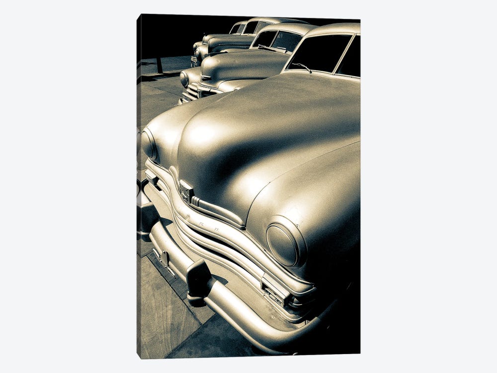 Silver 50S Cars New York by Stephen Hodgetts 1-piece Canvas Artwork