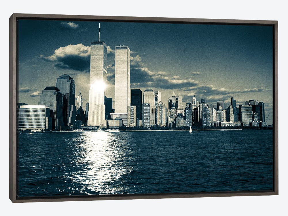 Twin Towers New York Canvas Wall Art by Stephen Hodgetts | iCanvas