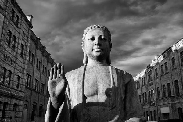 Berlin: Budda Statue Berlin by Stephen Hodgetts