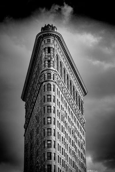 Flatiron Building New York B&W by Stephen Hodgetts acrylic art print