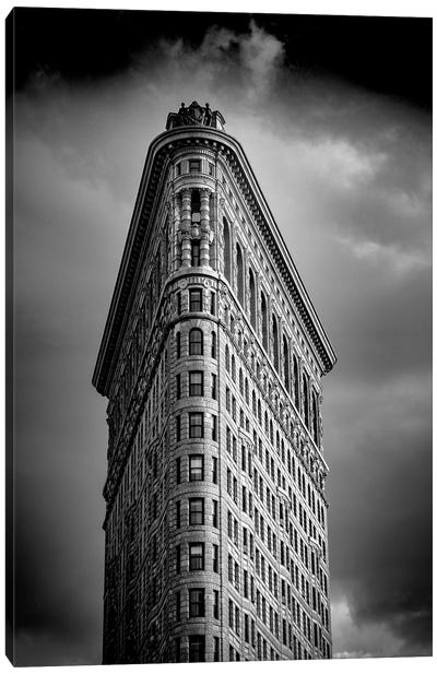 Flatiron Building New York B&W Canvas Art Print - Stephen Hodgetts