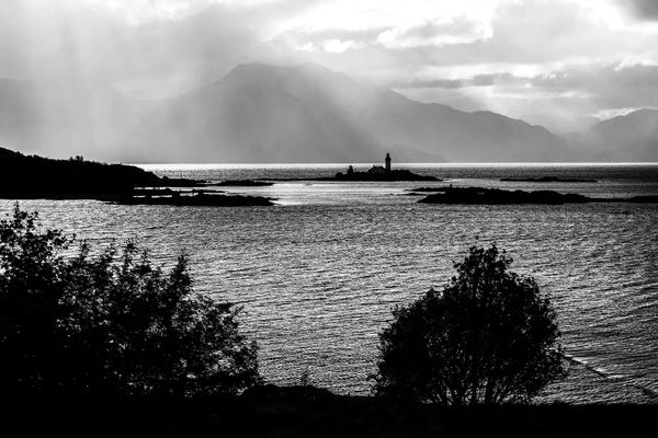 Skye: Ornsay Lighthouse Isle Of Skye by Stephen Hodgetts