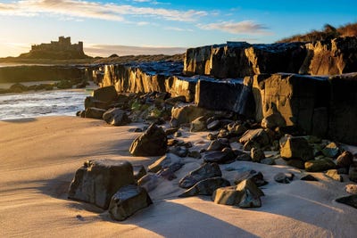 Bamburgh Castle - Northumbria by Stephen Hodgetts canvas print