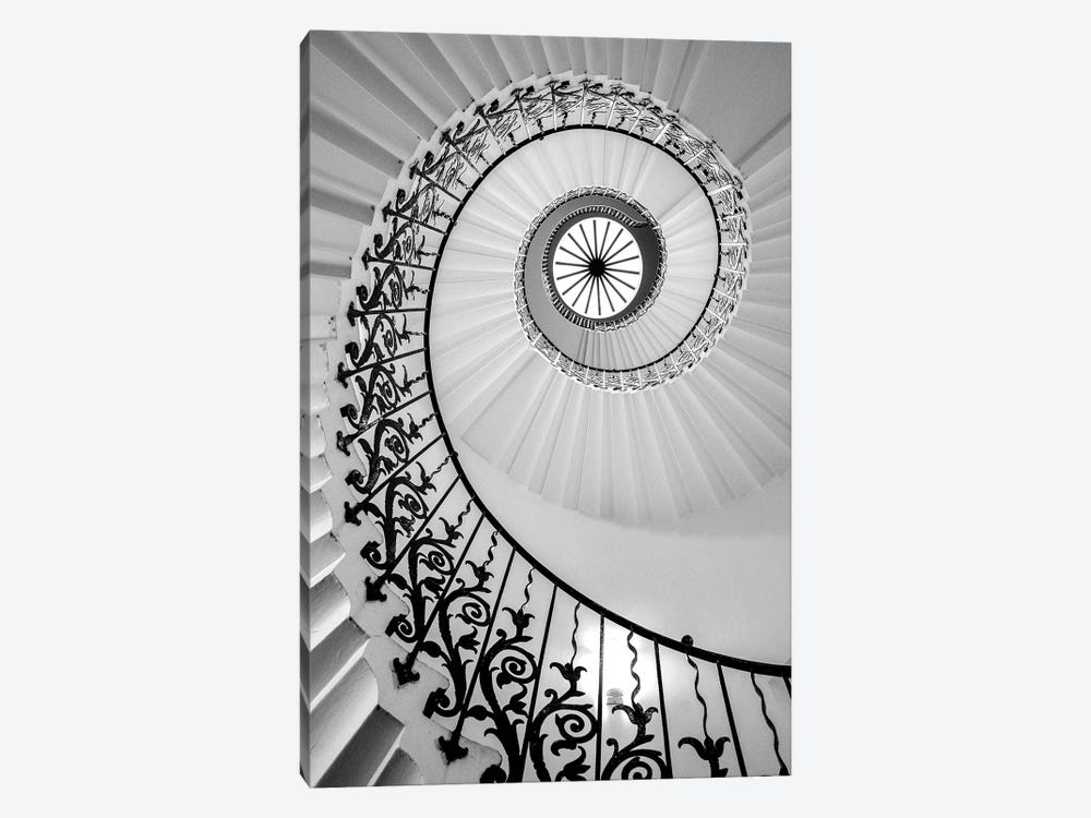 Tulip Staircase Queens House London by Stephen Hodgetts 1-piece Canvas Artwork