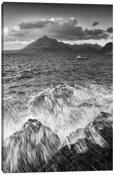 Wipeout At Elgol Isle Of Skye Canvas Art Print - Stephen Hodgetts