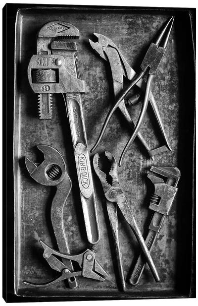 Selection Of Vintage Tools Canvas Art Print - Stephen Hodgetts