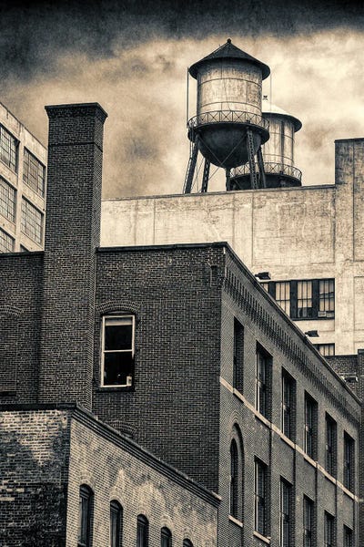 Water Butts Due Tone New York by Stephen Hodgetts canvas print