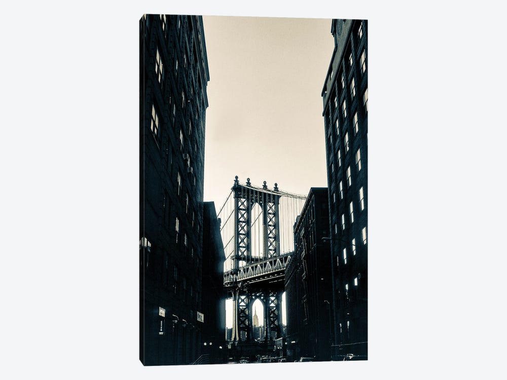 Brooklyn Bridge From Fulton by Stephen Hodgetts 1-piece Canvas Art Print
