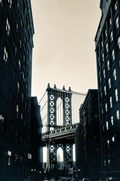Stephen Hodgetts: Brooklyn Bridge From Fulton by Stephen Hodgetts