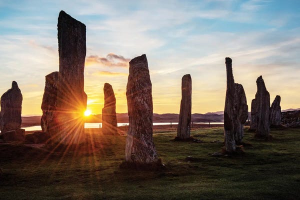 Stephen Hodgetts: Callanish Stones Sunrise by Stephen Hodgetts