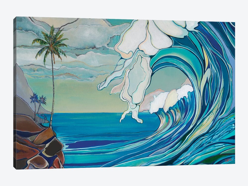 Big Wave On A Rocky Shorea by Hidden Hale 1-piece Art Print