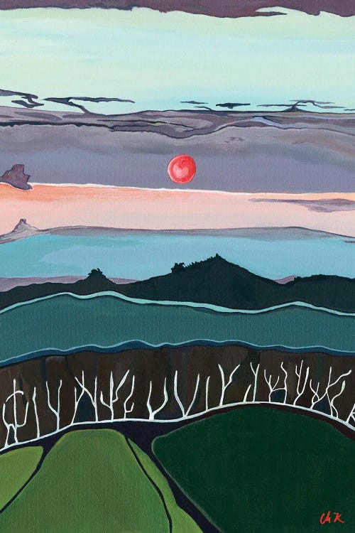 Mountain Sunset by Hidden Hale wall art