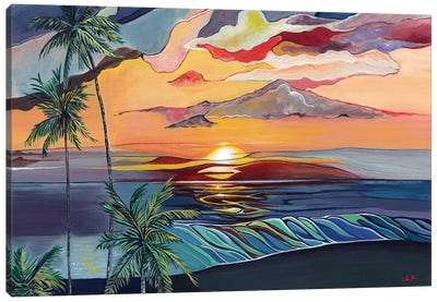 Dreaming Of Waikaloa Canvas Art Print - Sunrise & Sunset Art