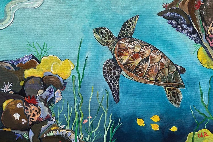 Honu Under The Sea by Hidden Hale wall art