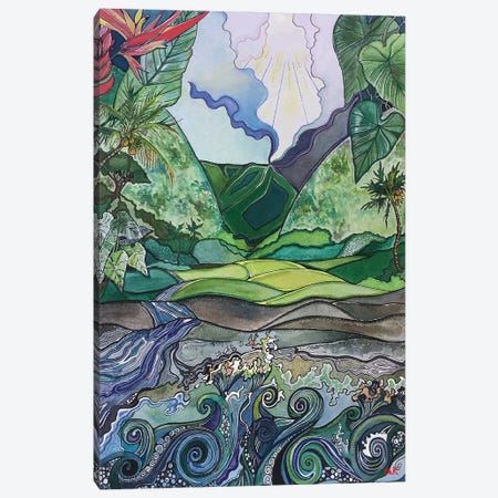 Waipio Valley Canvas Print #HDH40} by Hidden Hale Canvas Print