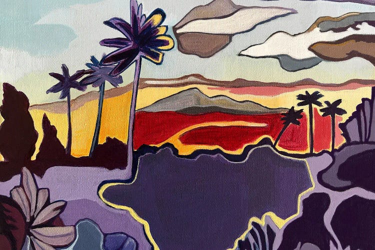 Colorful Kona Sunset by Hidden Hale wall art